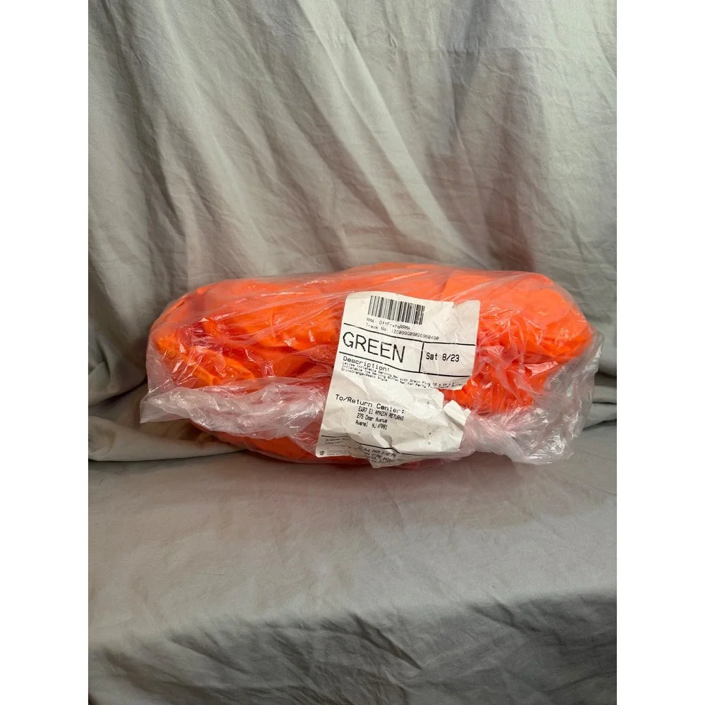 Leitee Inflatable Serving Bar Ice Buffet Tray Orange 51x24x5 set of two